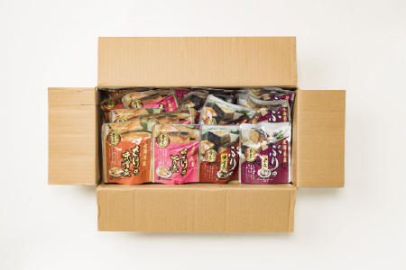 【12/31決済分まで1月中配送】 さけとぶりの無添加煮付けセット4種各4P(計16P) A-09157