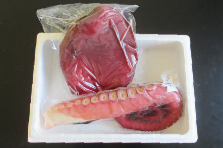 [12月21日決済分まで年内配送]【北海道根室産】真たこ足1～1.3kg・たこ頭1.5～1.9kgセット F-19002