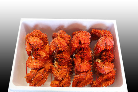 [12月21日決済分まで年内配送]【北海道根室産】花咲かに400g前後～500g前後×4尾 C-36031