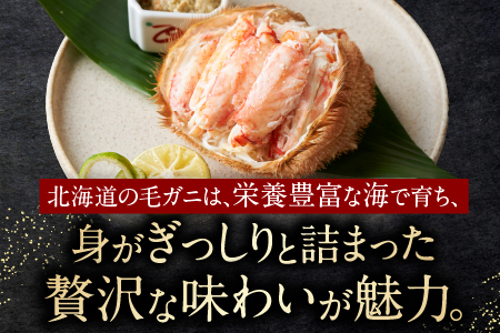 [12月21日決済分まで年内配送]浜ゆで毛がに350g前後×2尾 A-21001