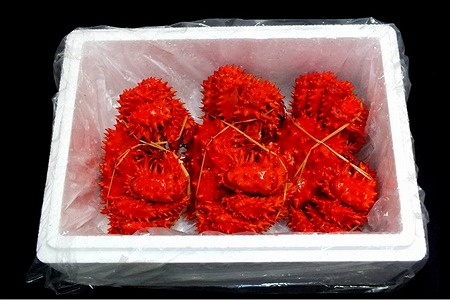【北海道根室産】[鮭匠ふじい]ボイル花咲がに3～6尾(計約2kg) A-42084