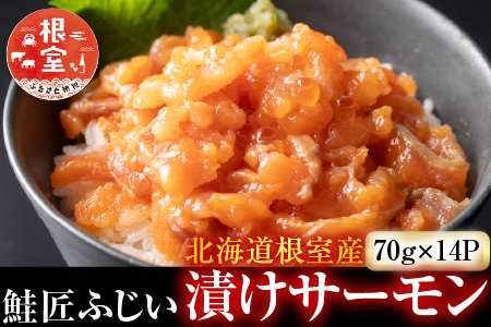 【北海道根室産】[鮭匠ふじい]漬けサーモン丼の具12P B-42026