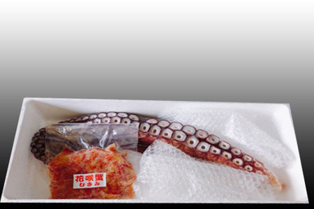 [12月21日決済分まで年内配送]【北海道根室産】お刺身用たこ足・花咲かにむき身セット B-36010