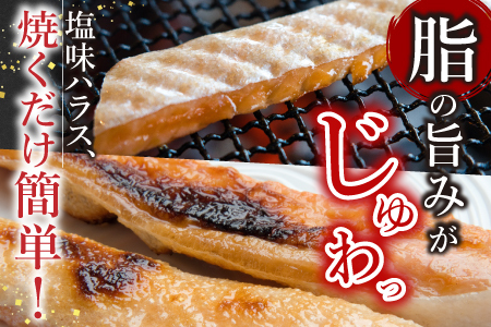 [12月14日決済分まで年内配送]塩サーモンハラス220g×10パック A-09021