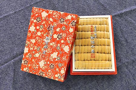 エゾバフンウニ(黄系)約250g×1折(化粧箱赤入) F-91001