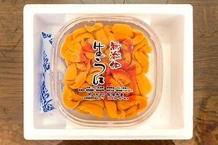 ＜12月11日決済分まで年内配送＞無添加エゾバフンウニ塩水パック100g×1P A-91001