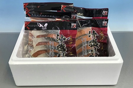 天然時鮭切り身5切×5P A-18013