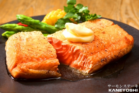 【12/31決済分まで1月中配送】 お刺身トラウトサーモン500g＆銀だらみりん漬け1切×5P A-09037