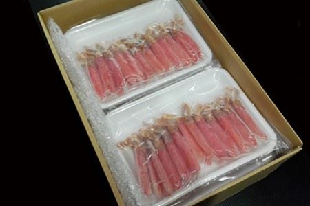 お刺身OK！生本ずわいがに棒肉ポーション4kg(500g×8P)(計96～160本) ＜12月8日決済分まで年内配送＞E-11001