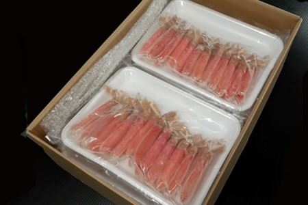 根室海鮮市場[直送]お刺身OK！生本ずわいがに棒肉ポーション4kg(500g×8P)(計128～160本) E-28001