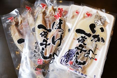 【12/31決済分まで1月中配送】 無添加ほっけ・いか一夜干し各5枚 B-32015