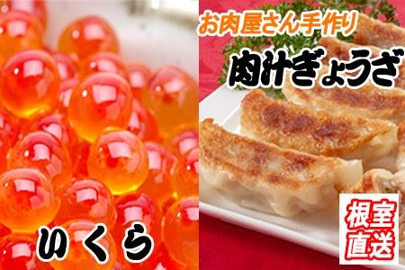 餃子25個×1P、いくら醤油漬け100g×1P A-36042