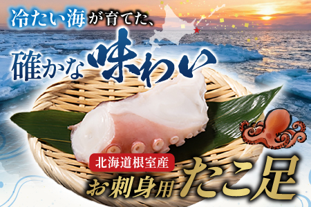 【北海道根室産】たこ足800g前後～1.4kg前後×1本 A-70051