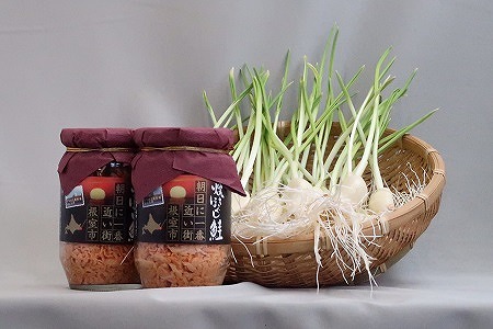 A-22002 乙女にんにく&焼きほぐし鮭セット