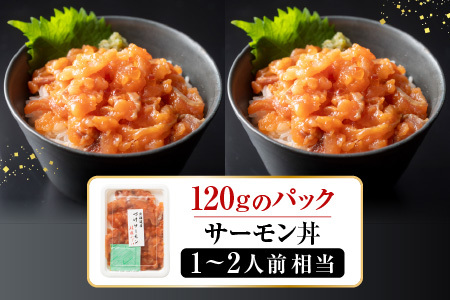 [12月21日決済分まで年内配送]【北海道根室産】漬けサーモン 120g×8P B-42098