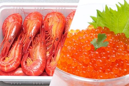 いくら醤油漬け320g・北海しまえび500gセット B-81010