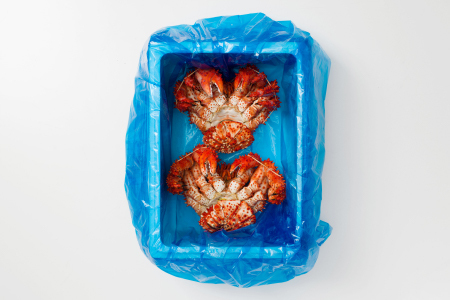 【12/31決済分まで1月中配送】 【北海道根室産】花咲がに600g前後×2尾 B-20001