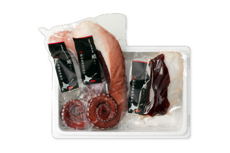 【12/31決済分まで1月中配送】 【北海道根室産】水たこ足2本、たこ頭1切 F-20004