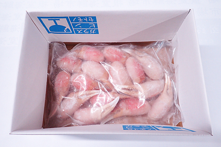 生食用本ズワイガニ爪ポーション500g(お刺身・かにしゃぶ・フライ等) A-14237