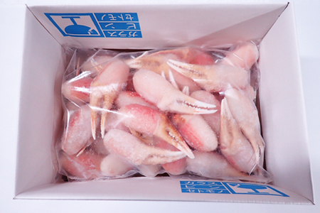 生食用本ズワイガニ爪ポーション1.2kg B-14088