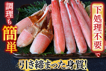 根室海鮮市場＜直送＞生食用本ズワイガニ爪ポーション500g(お刺身・かにしゃぶ・フライ等) A-28224