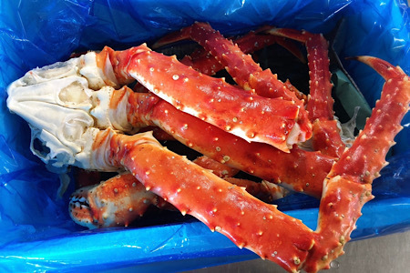 [12月21日決済分まで年内配送]【北海道根室産】冷凍タラバガニ足1kg C-89009