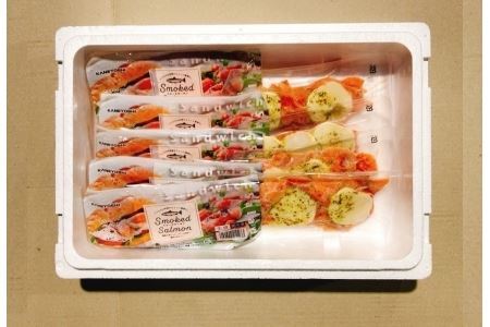 スモークサーモン1kg＆スモークサーモンカプレーゼ600g C-09038