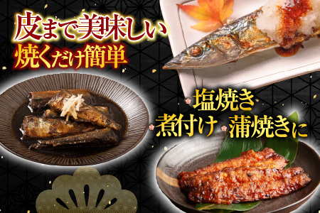 【北海道根室産】冷凍さんま5尾×4P(計20尾) A-76001