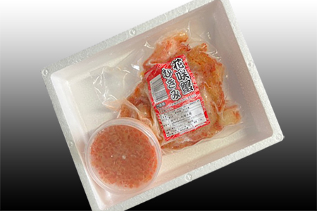 [12月21日決済分まで年内配送]いくら醤油漬け100g×1P、花咲かにむき身300g×1P B-76008