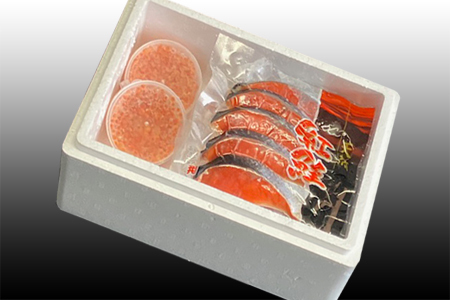 いくら醤油漬け100g×2P、紅鮭5切×4P C-76006