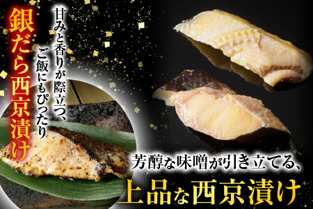 [12月10日決済分まで年内配送]銀だら粕漬け・西京漬けセット(1切約110g×各8P) B-11091