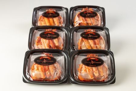 【12/31決済分まで1月中配送】 花咲ガニ甲羅盛り70g×6個 C-83003