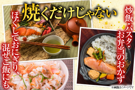 甘塩紅鮭5切×3P、甘塩時鮭5切×2Pセット A-30007