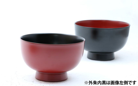 【滴生舎】浄法寺漆器 浄漆椀（大） 外朱内黒／漆器 器 食器 お椀 椀 伝統工芸品 国産漆