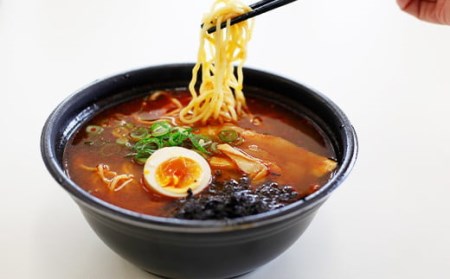 焼走り熔岩流レンジらーめん 2個セット ／ 激辛 生麺 辛味噌 岩手山SA下り線