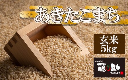 【令和7年産】 新米 11月上旬発送開始予定 あきたこまち 玄米 5kg ／ 十一代目藤助 こめ 米 コメ お米 おこめ ご飯 ごはん げんまい おにぎり お取り寄せ 産地直送 農家直送 単一原料米 国産 国産米 東北 岩手県産 八幡平市産 数量限定 おすすめ