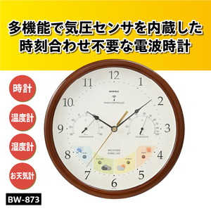 ウェザーパル電波時計 1台4役 BW-873 [AJ057]