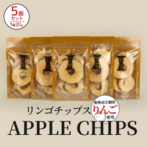  APPLECHIPS(リンゴチップス)×5個セット [BW002]