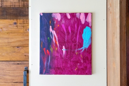 【ふるなび限定】アクリル画F8号「夜のピエロ」 FN-Limited-SP [BV018]