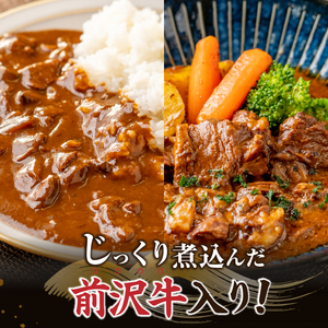 専門店の味!! 前沢牛 カレー×2・ビーフシチュー×2セット [US003]