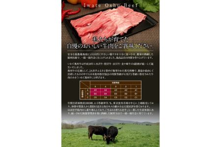 奥州牛モモ(300g) すき焼き用 ブランド牛肉[U0044]