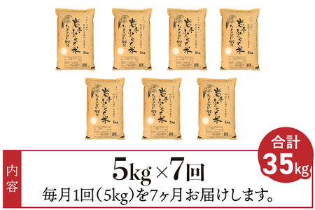 【12月2日より価格改定予定】3人に1人がリピーター! ☆全7回定期便☆ 岩手ふるさと米 5kg×7ヶ月 令和6年産 一等米ひとめぼれ 東北有数のお米の産地 岩手県奥州市産【配送時期に関する変更不可】 [U0142]