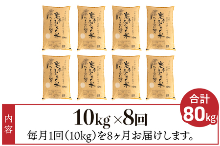 【12月2日より価格改定予定】3人に1人がリピーター!☆全8回定期便☆ 岩手ふるさと米 10kg×8ヶ月 令和6年産 一等米ひとめぼれ 東北有数のお米の産地 岩手県奥州市産【配送時期に関する変更不可】 [U0155]