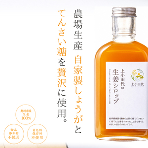 北の生姜家 生姜シロップ 200ml×3本 保存料着色料不使用 農場生産 自家製しょうがとてんさい糖を贅沢に使用 岩手県奥州市江刺産[T0008]