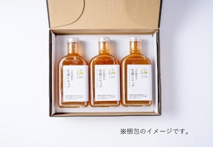 北の生姜家 辛口 生姜しろっぷ200ml×3本 保存料着色料不使用 農場生産 自家製しょうがとてんさい糖を贅沢に使用 岩手県奥州市江刺産 Dry [T0010]