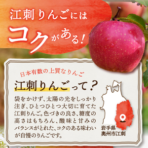 【少量お試し用】江刺りんご「サンふじ」6玉入 【11月下旬以降順次お届け】 [AQ038]