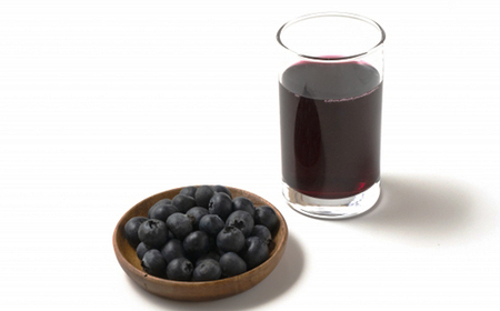 ブルーベリージュース ＜500ml＞ ストレート果汁100％使用 【岩手林業】 / ブルーベリー フルーツジュース 果物 くだもの