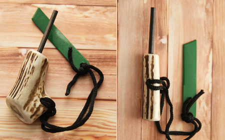 鹿の角 ファイヤースターター 1個 【竜鹿】／ 鹿角 鹿 しか シカ グッズ 本物 加工 加工品 工芸 工芸品 クラフト アウトドア アウトドアグッズ キャンプ メタルマッチ 火起こし 火おこし 火打石 火打ち石 サバイバル サバイバルグッズ 雑貨 不揃い ふぞろい １個 人気 おすすめ