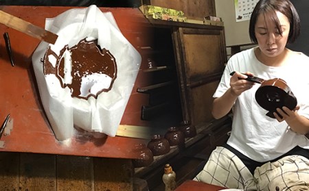 浄法寺塗 盛皿 6寸 ／ 本朱 【うるみ工芸】 ／ 漆器 工芸品 食器 皿 お