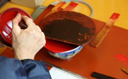 ふるさと納税 浄法寺塗 盛皿 6寸 赤タメ  ／ 漆器 工芸品 食器 皿 岩手県滝沢市 浄法寺うるし工芸 盛り皿 浄法寺うるし工芸 盛り皿 浄法寺塗 盛皿 6寸 ／